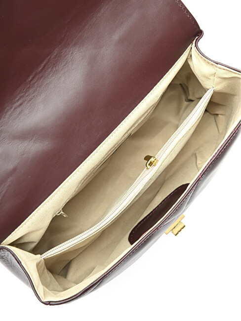 Dámská kožená crossbody kabelka CF2211 Vino