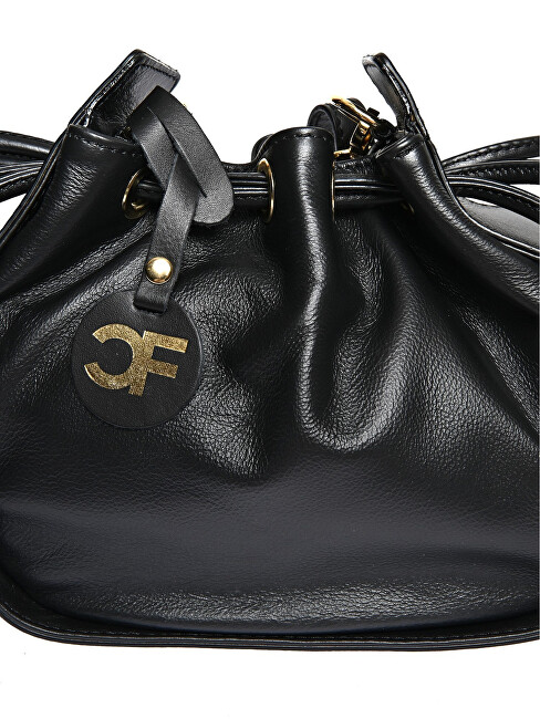 Dámská kožená crossbody kabelka CF2221 Nero