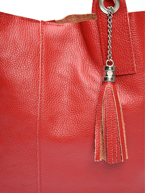 Dámská kožená kabelka Hobo CF1619 Rosso