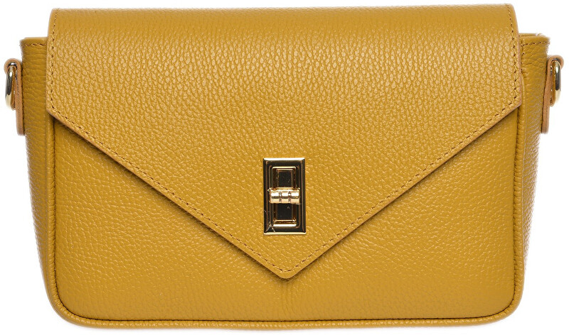 Dámská kožená crossbody kabelka CF1948T Senape