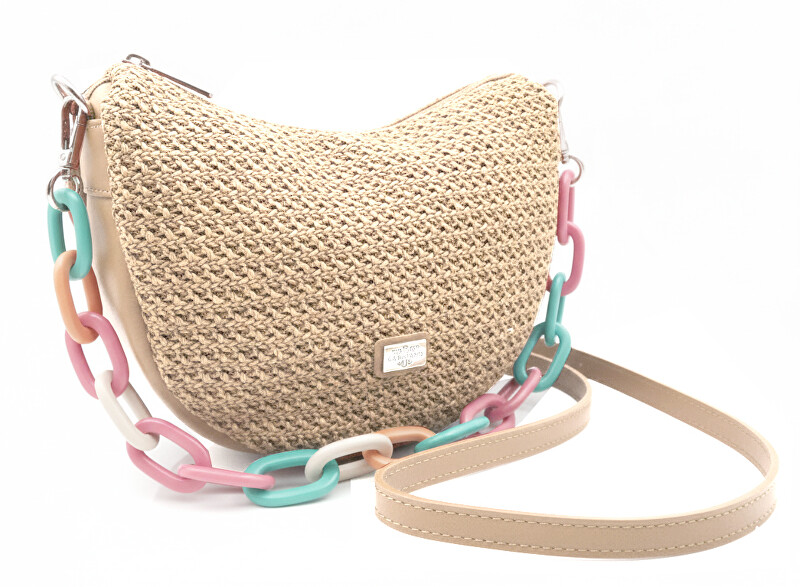 Caramelo Dámská kožená kabelka Banana Bag 82330 Camel