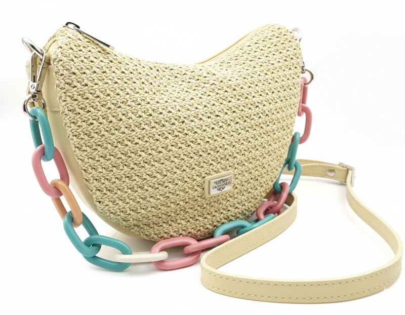 Caramelo Dámská kožená kabelka Banana Bag 82330 Mostaza