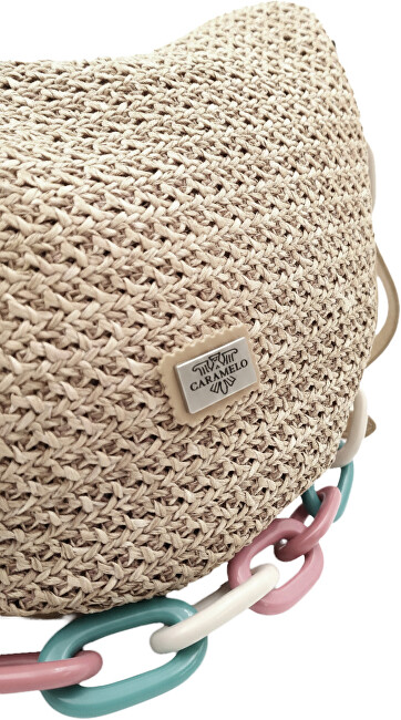 Caramelo Dámská kožená kabelka Banana Bag 82330 Camel