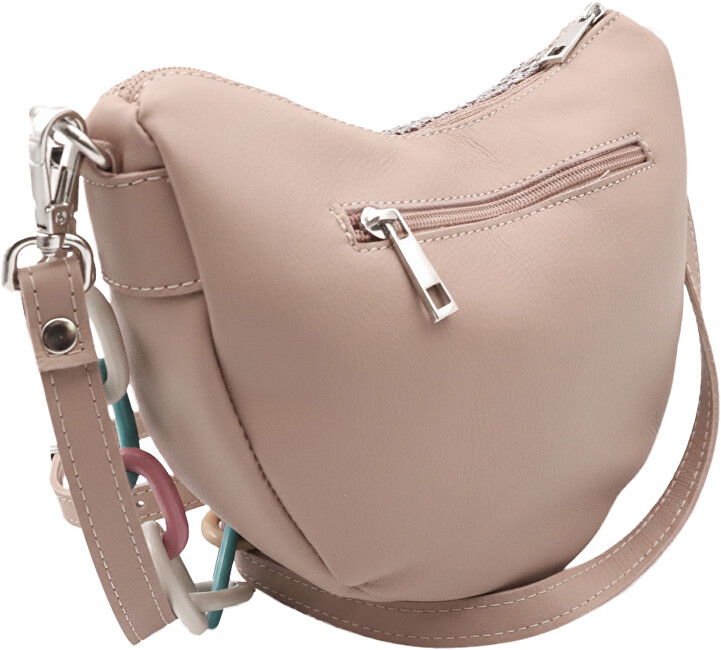Caramelo Dámská kožená kabelka Banana Bag 82330 Nude