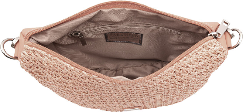 Caramelo Dámská kožená kabelka Banana Bag 82330 Nude