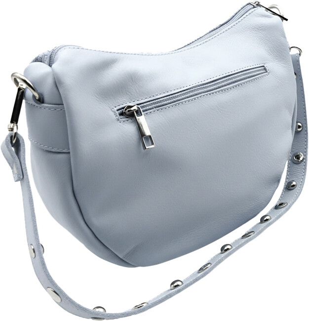 Dámská kožená kabelka Banana Bag 82343 Azul