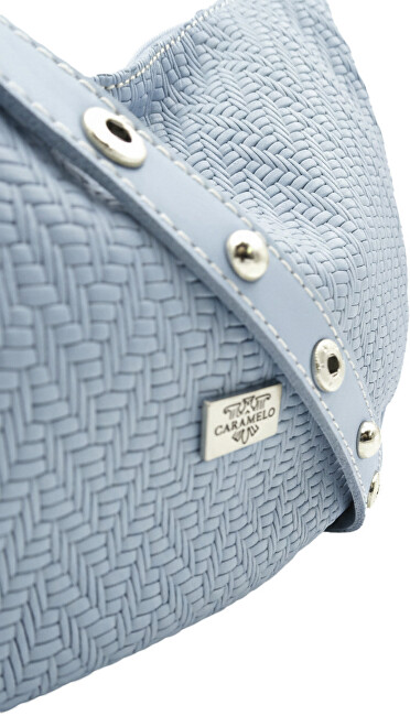 Dámská kožená kabelka Banana Bag 82343 Azul