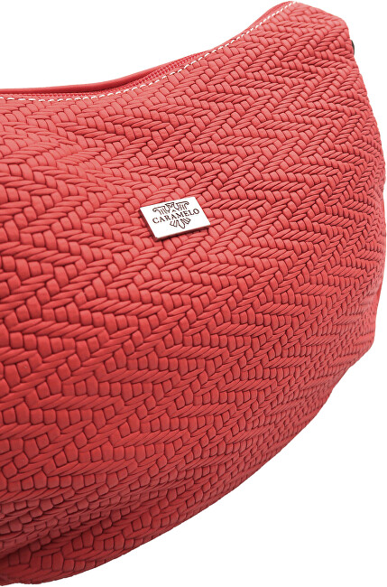 Dámská kožená kabelka Banana Bag 82343 Rojo