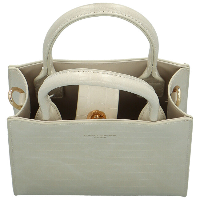 David Jones Dámská crossbody kabelka CM7026 Creamy White