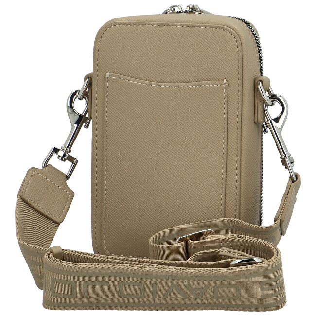 David Jones Dámská crossbody kabelka CM7333 Taos Taupe