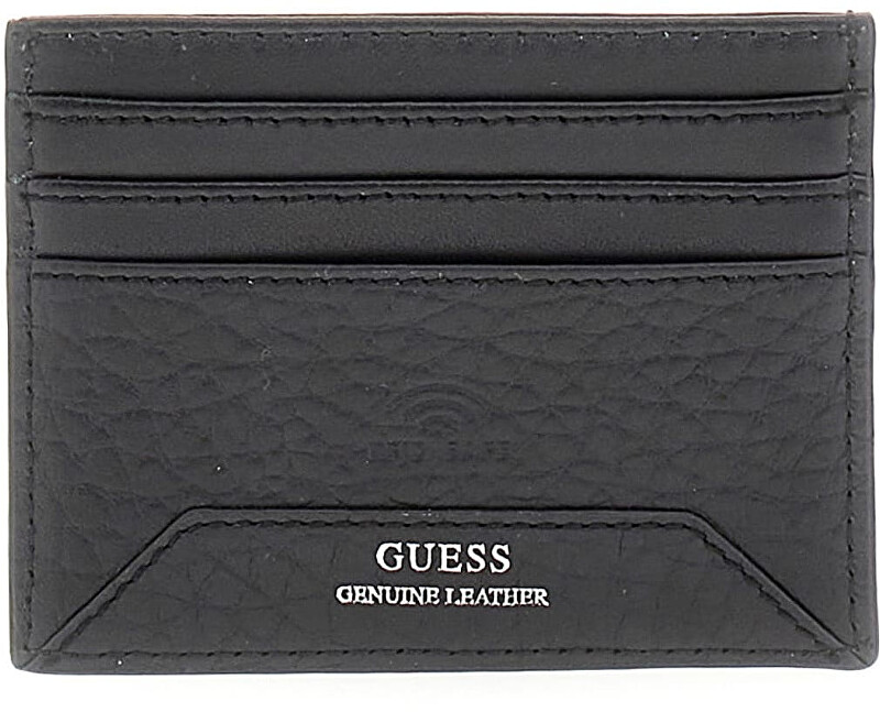Guess Kožené pouzdro na karty SMBAGRLEA25-BLA