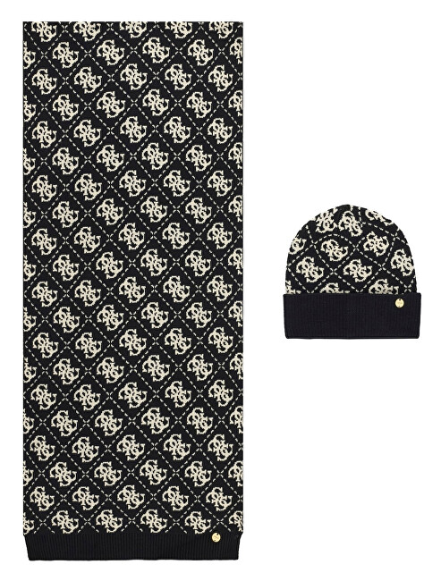 Guess Dámský set - čepice a šála Beanie GFBOXWP6401-BTU