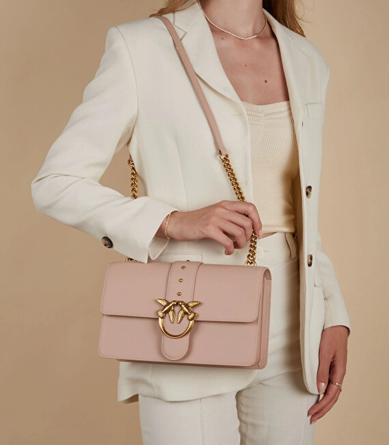 Pinko Dámská kožená crossbody kabelka 100053 A0F1 O81Q
