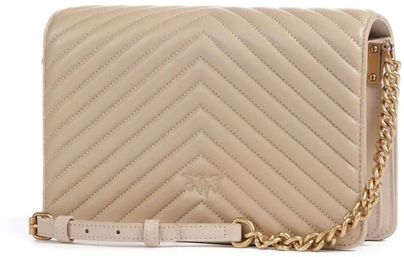 Pinko Dámská kožená crossbody kabelka 100063 A0GK C50Q