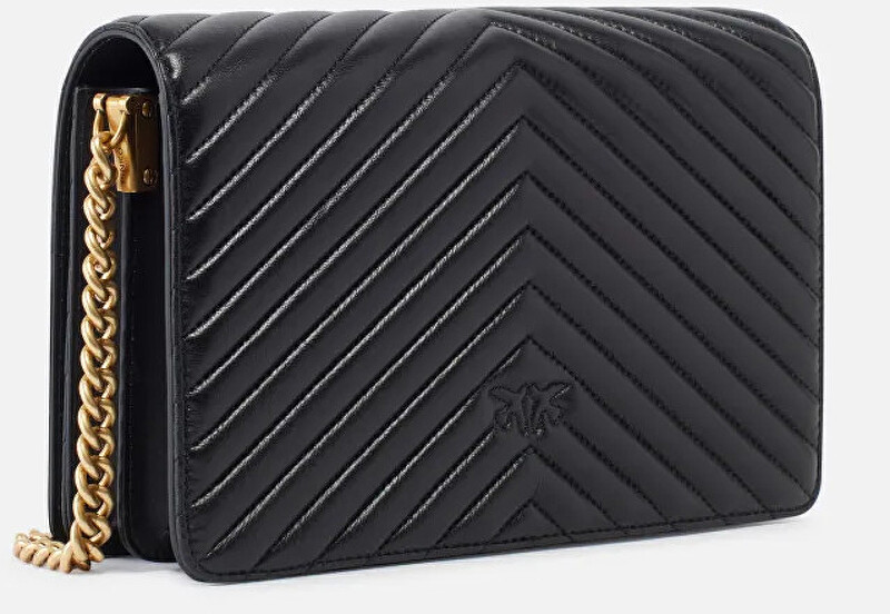 Pinko Dámská kožená crossbody kabelka 100063 A0GK Z99Q