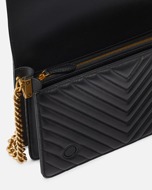 Pinko Dámská kožená crossbody kabelka 100063 A0GK Z99Q