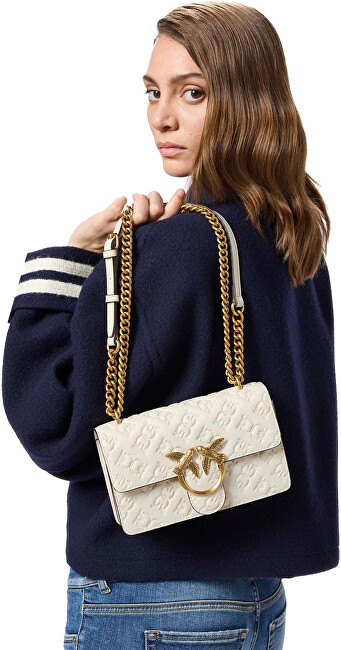 Pinko Dámská kožená crossbody kabelka 100074 A1YB Z14Q