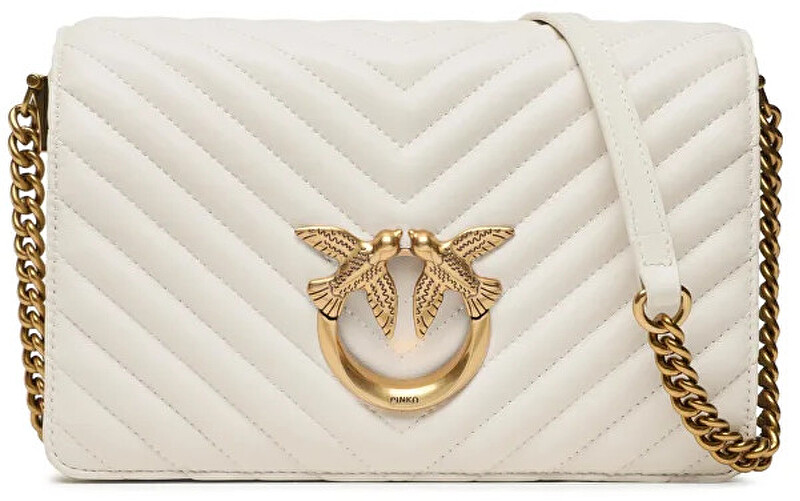 Pinko Dámská kožená crossbody kabelka 100063 A0GK Z14Q