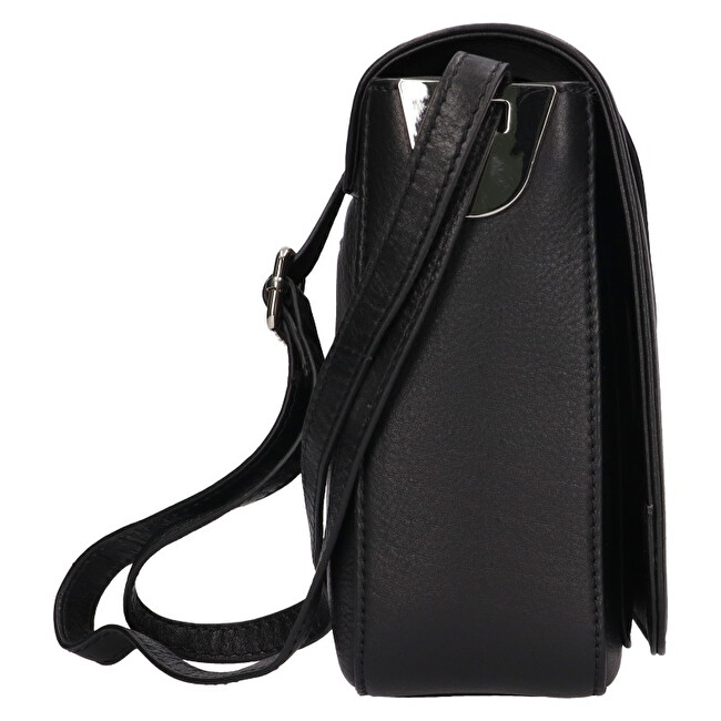 Lagen Dámská kožená crossbody kabelka  BLC-22-2061 BLK