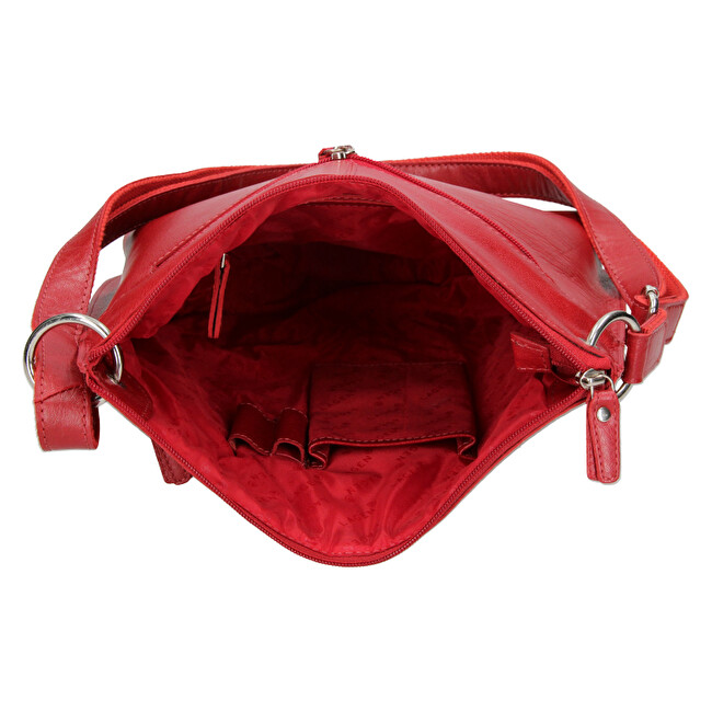 Lagen Dámská kožená crossbody kabelka blc/3287/16 Red