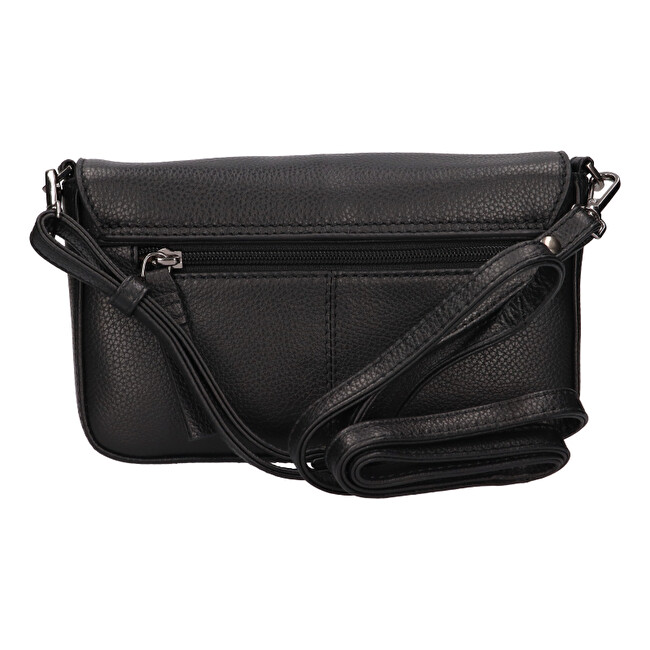 Lagen Dámská kožená crossbody kabelka LG 050 black