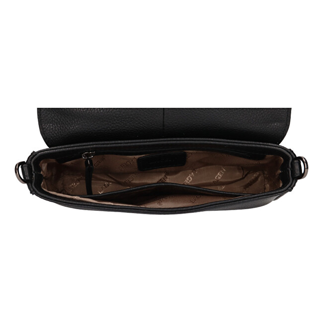 Lagen Dámská kožená crossbody kabelka LG 050 black