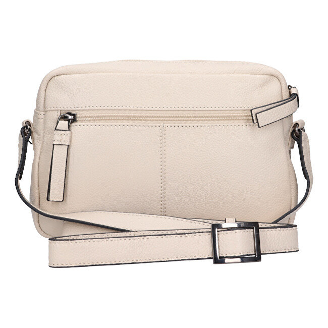 Dámská kožená crossbody kabelka LG146 white