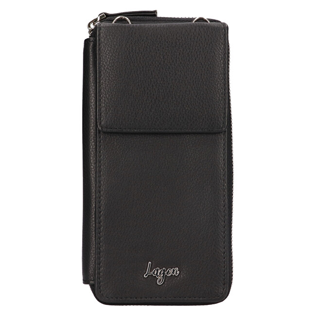 Dámská kožená crossbody kabelka BLC/5699 BLACK