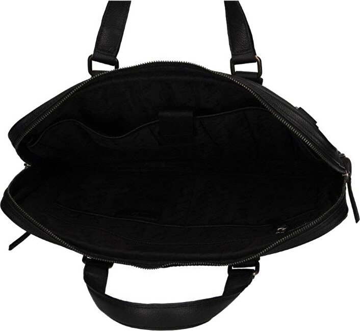 Lagen Pánská kožená taška na notebook BLC/4422/20 BLK