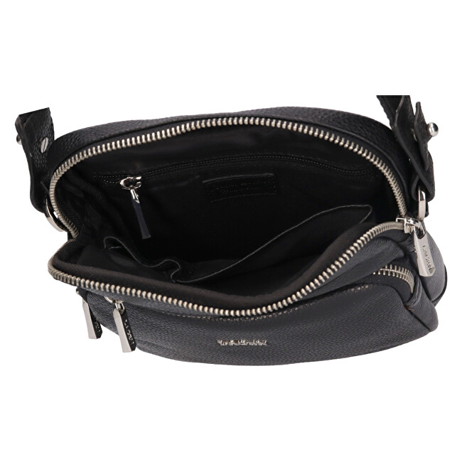 Lagen Pánská kožená crossbody taška 6048 BLK
