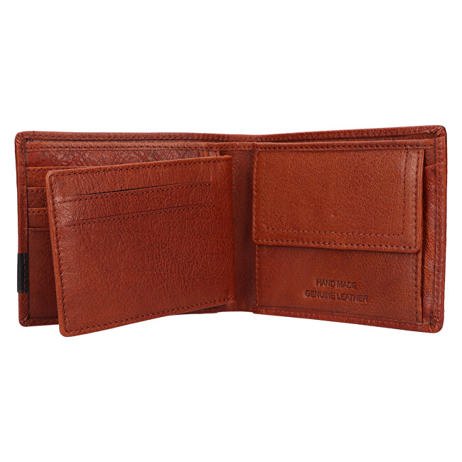 Pánská kožená peněženka BX003Z COGNAC