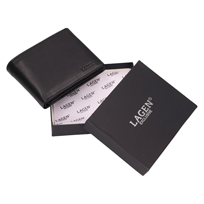 Lagen Pánská kožená peněženka LG-2146 BLK