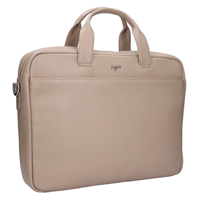 Lagen Kožená taška na notebook 333-1 BEIGE-FOSSIL