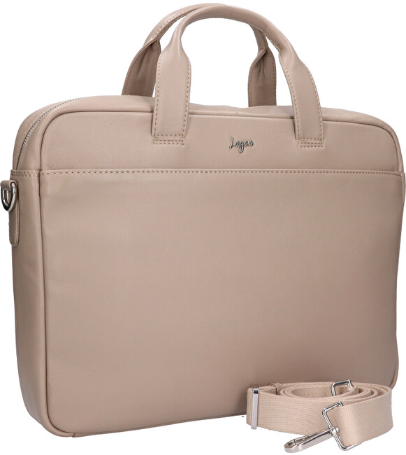 Lagen Kožená taška na notebook 333-1 BEIGE-FOSSIL