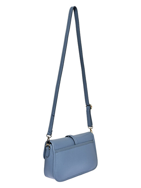 Luisa Vannini Dámská kožená crossbody kabelka LV 1938 Celeste Scuro