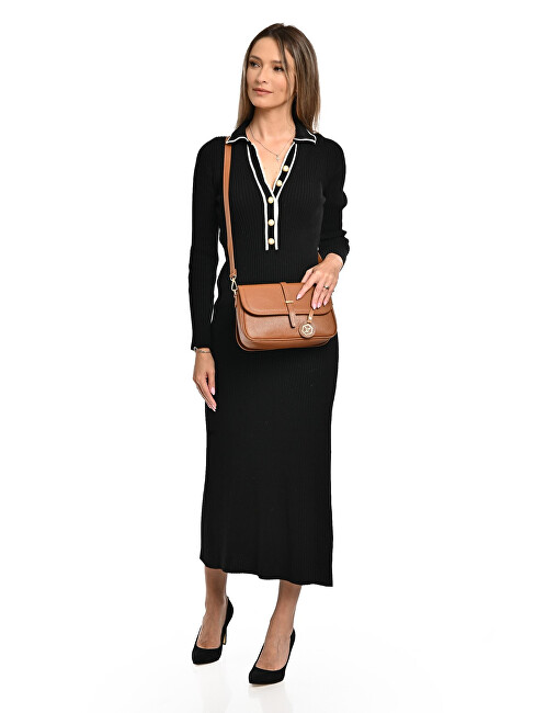 Dámská kožená crossbody kabelka LV 1938 Cognac