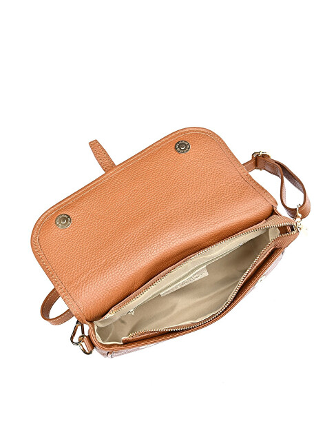 Dámská kožená crossbody kabelka LV 1938 Cognac