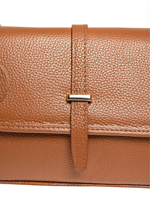 Dámská kožená crossbody kabelka LV 1938 Cognac