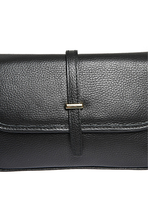 Luisa Vannini Dámská kožená crossbody kabelka LV 1938 Nero