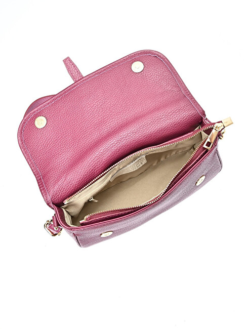 Luisa Vannini Dámská kožená crossbody kabelka LV 1938 Vino