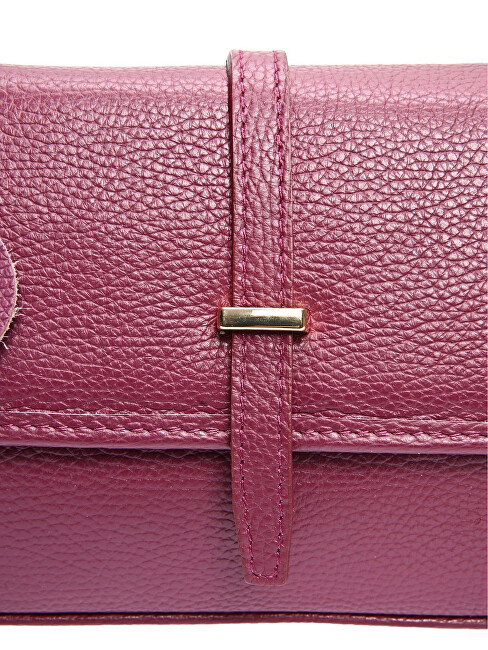 Luisa Vannini Dámská kožená crossbody kabelka LV 1938 Vino