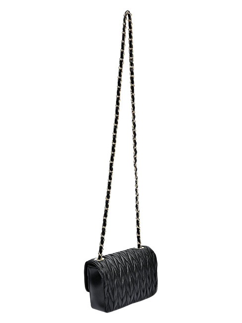 Luisa Vannini Dámská kožená crossbody kabelka LV 2214 Nero