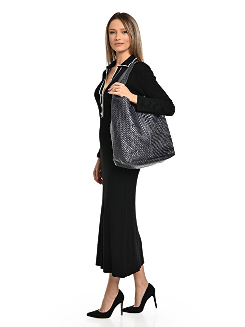 Dámská kožená kabelka Hobo LV 8151 Blu