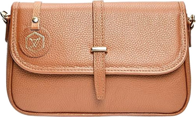 Dámská kožená crossbody kabelka LV 1938 Cognac