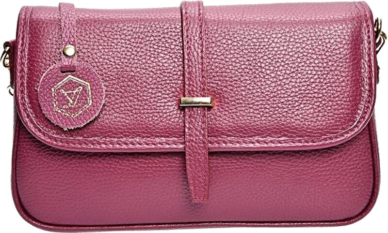 Luisa Vannini Dámská kožená crossbody kabelka LV 1938 Vino