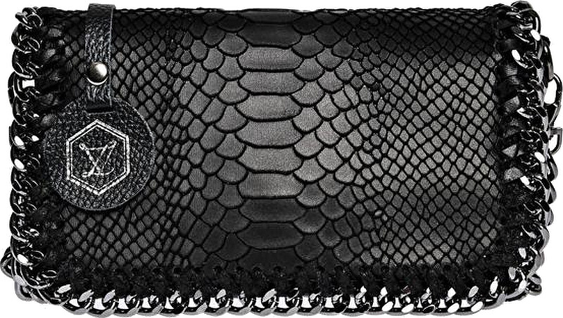 Dámská kožená crossbody kabelka LV 8060 Nero