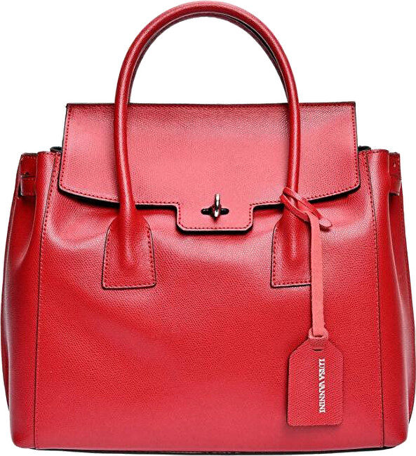Dámská kožená kabelka LV 479 Rosso