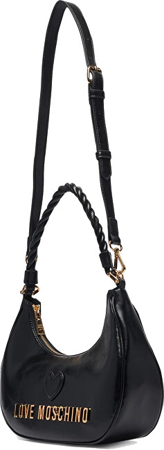 Love Moschino Dámská kožená kabelka Banana Bag JC4135PP1PL1100A s nápisem