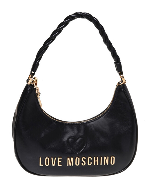 Love Moschino Dámská kožená kabelka Banana Bag JC4135PP1PL1100A s nápisem