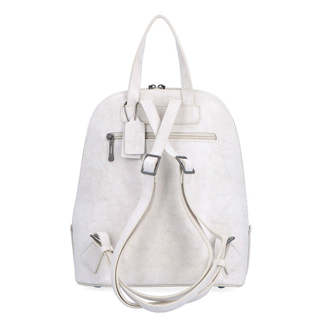 Noelia Bolger Dámský kožený batoh NB 0045 off white